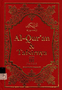 Al-Quran dan Tafsirnya : Jilid III