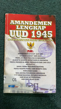 Amandemen Lengkap UUD 1945 & Susunan Kabinet 2009-2014