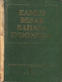 Kamus Besar Bahasa Indonesia edisi 1